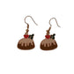 Christmas Pudding Dangly Earrings