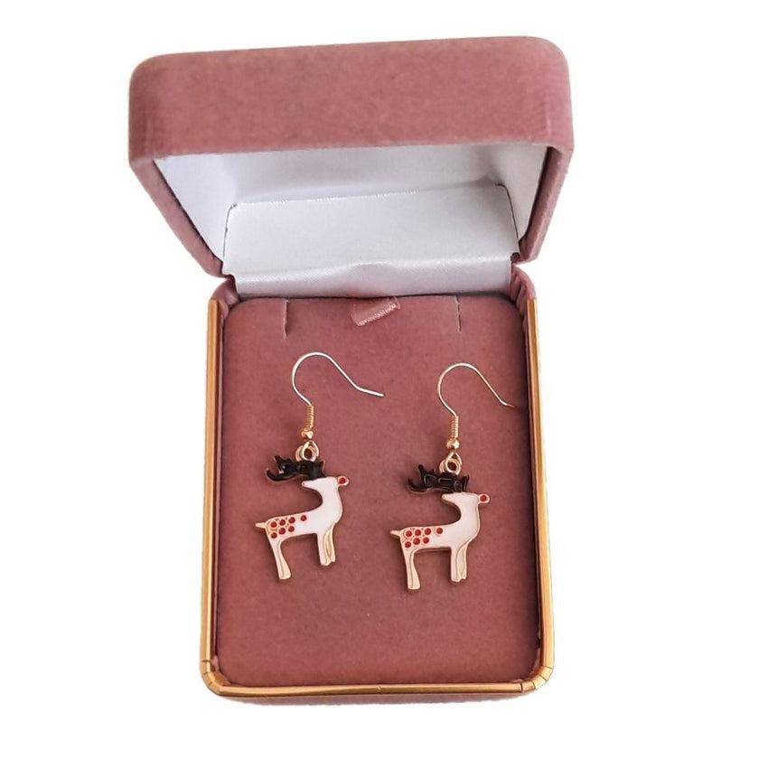 Christmas Reindeer Hook Earrings