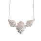 Chunky Flower Design Silver Necklet