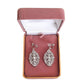 Clear Cushion Diamante Clip On Earrings