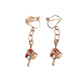Coloured Dancer Clip On Earrings