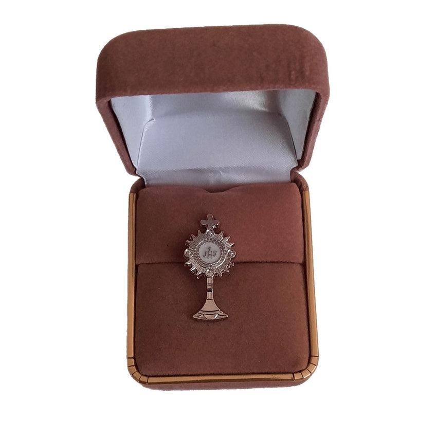 Communion Chalice Silver Plated Lapel Pin