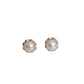 Communion Sized Pearl Stud Earrings in a Sterling Silver Frame