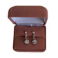 Cross Top Cubic Zirconia Clip On Earrings