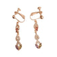 Crystal Multi Colour Drop Clip On Earrings