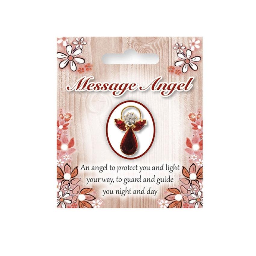 Crystal Angel To Protect You Message Card