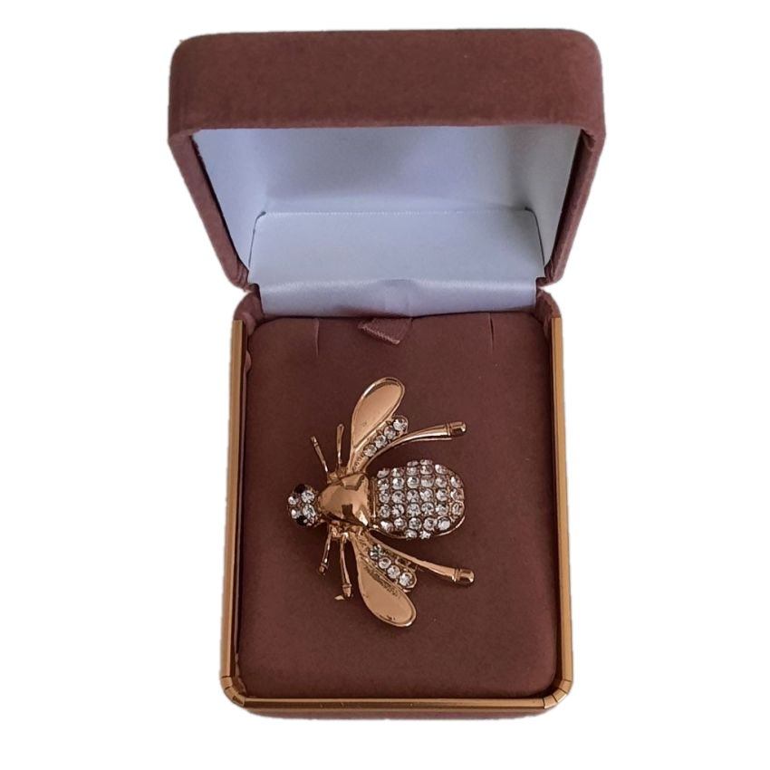Cubic Zirconia And Gold Wasp Brooch(2)