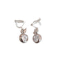 Cubic Zirconia Apple Clip On Earrings