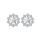 Cubic Zirconia Centre Silver Star Earrings