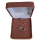 Cubic Zirconia Encrusted Ram Head And Tail Pendant