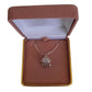 Cubic Zirconia Face Silver Body Kitty Cat Pendant