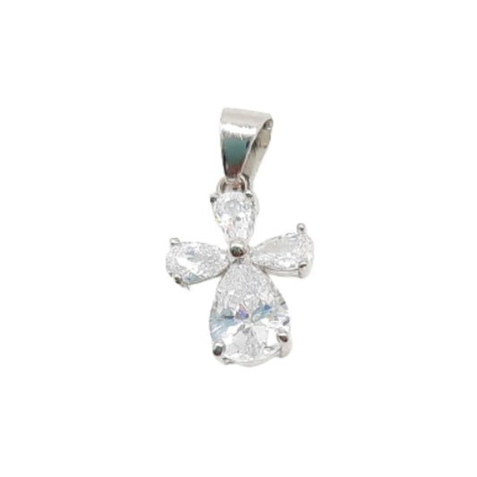 Cubic Zirconia Head Body And Wings Angel Pendant
