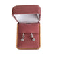 Cubic Zirconia Silver Swirl Earrings