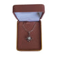Cubic Zirconia Stone Centre Silver Sundial Pendant