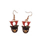 Dangly Christmas Reindeer Earrings