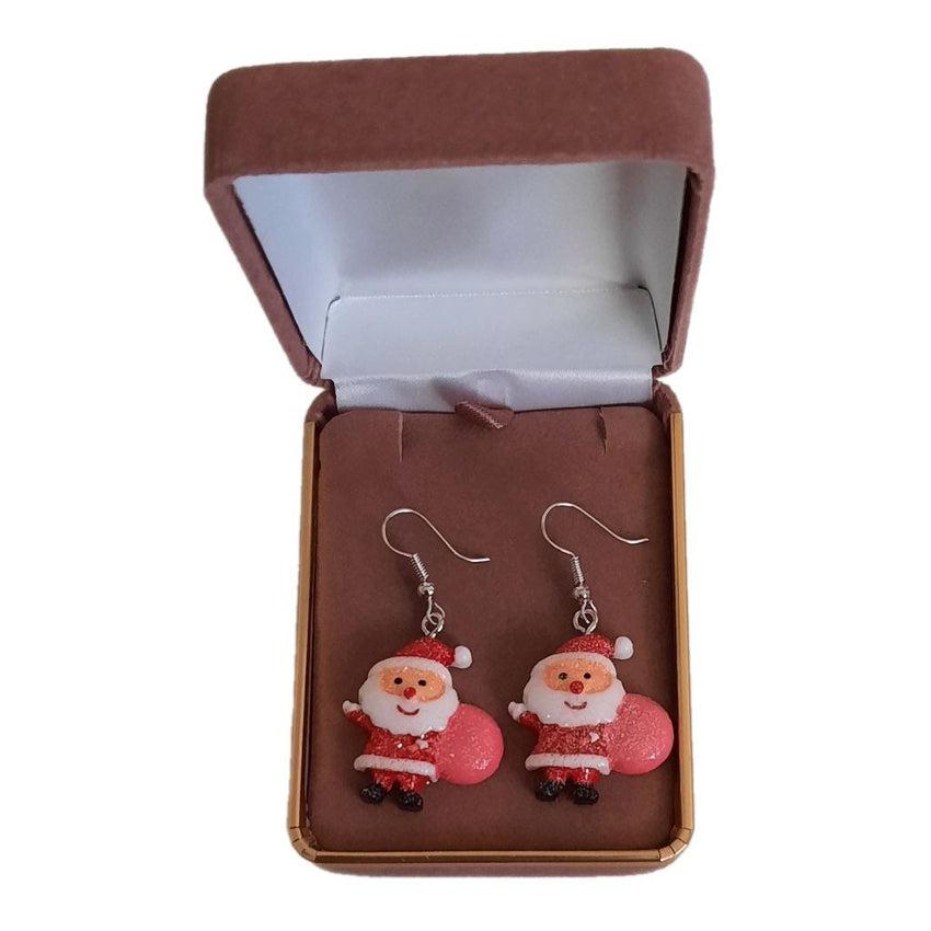 Dangly Santa Earrings