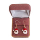 Dangly Santa Face Hook Earrings