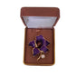 Dark Purple With Pearl Flower Brooch(2)
