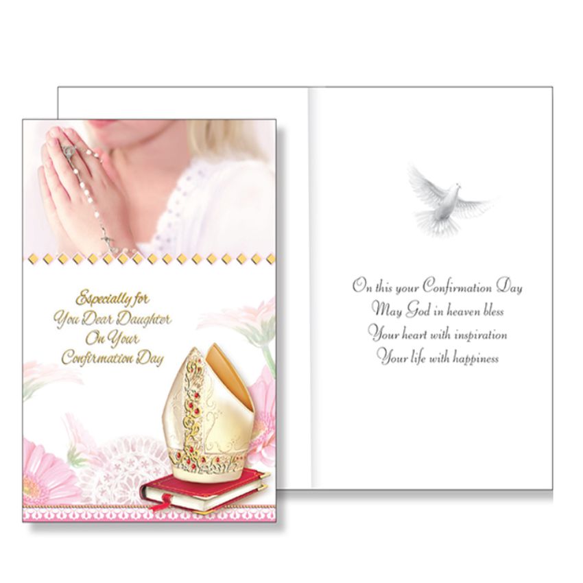 Daughter Confirmation Celebration Greeting Card