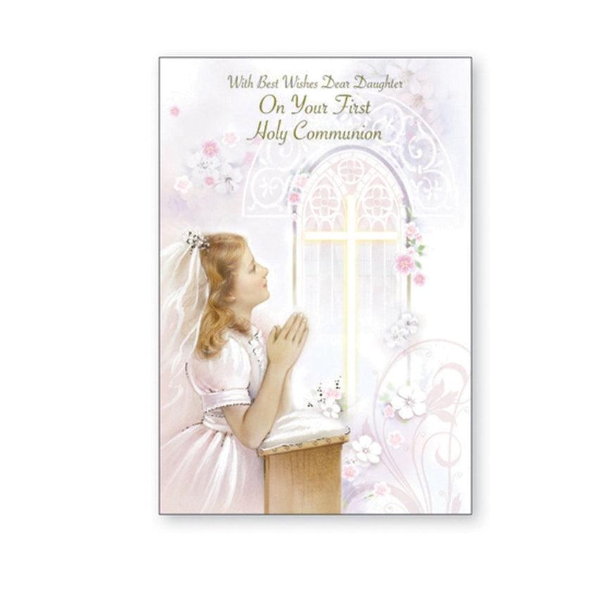 Daughter First Holy Communion Greeting Card