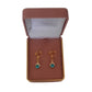 Diamante Arch Mint Green Drop Clip On Earrings(2)