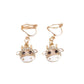 Diamante Cow Kids Clip On Earrings