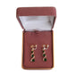 Diamante Green 3 Stone Clip On Earrings