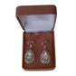 Diamante Inset Silver Drop Clip On Earrings(2)