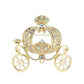 Diamante Princess Carriage Brooch