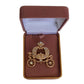 Diamante Princess Carriage Brooch