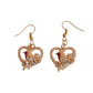 Diamante Robin Christmas Earrings