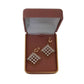 Diamond Shape Pearl Clip On Earrings(2)