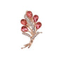 Dusky Pink Flower Brooch