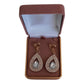 Elegant Gold Crystal Drop Cut Clip On Earrings
