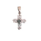 Embellished White Cubic Zirconia Cross Necklace