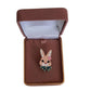 Enamel Rabbit Metal Brooch Pin