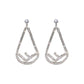 Fancy Bling Diamante And Silver Clip On Earrings