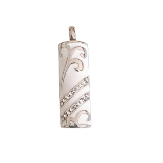 Fancy Scroll Memorial Cremation Ashes Pendant