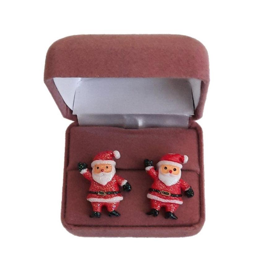 Fashion Jewellery Waving Santa Earrings
