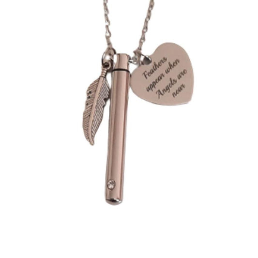 Feathers Appear Cremation Ashes Locket