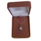 Filigree Decorated Solitaire Silver Pendant