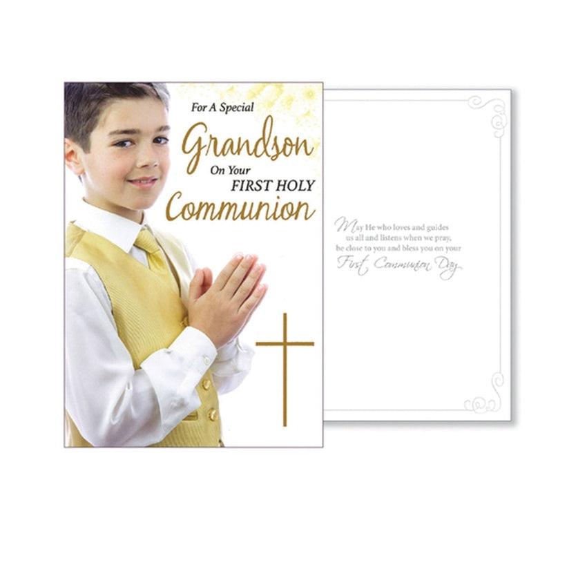 First Holy Communion Grandon Greeting Card