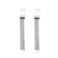 Five Strand Silver Dangly Earrings With an Oblong Top