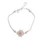 Flower Centre Topaz Stone Adjustable Large Bracelet