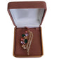 Flower Crystal Set Vintage Ladies Brooch