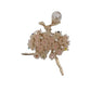 Flower Skirt Dancer Brooch