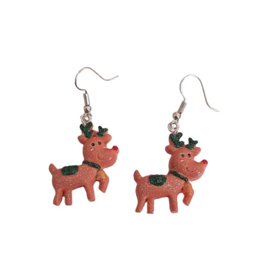 Fun Dangly Reindeer Earrings