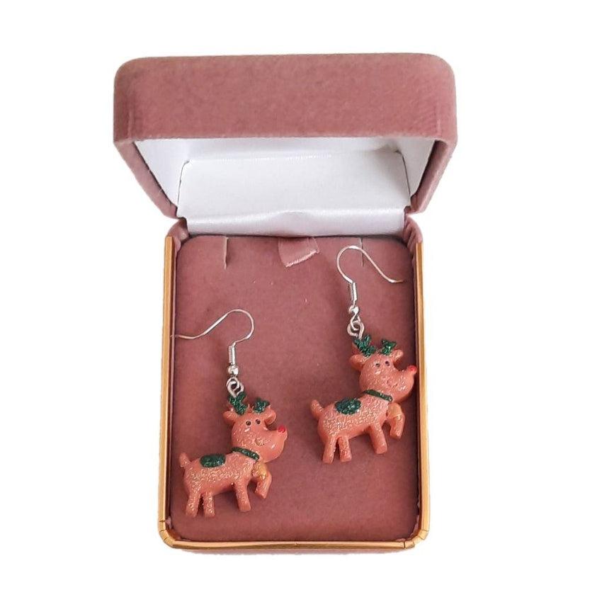 Fun Dangly Reindeer Earrings