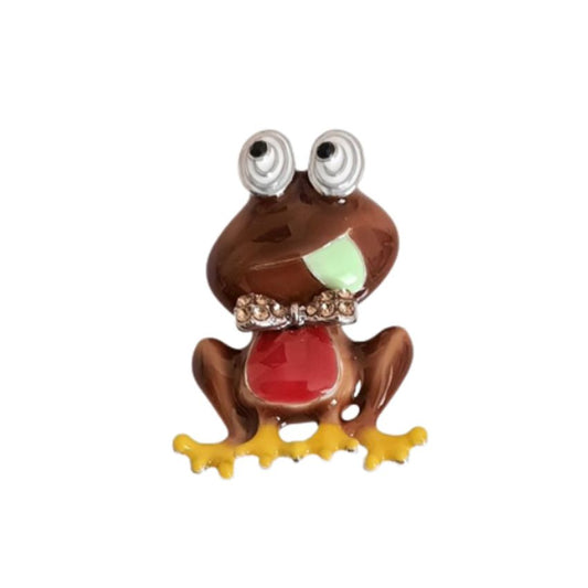 Funny Frog Ladies Brooch