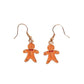 Gingerbread Hook Christmas Earrings